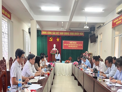Đoàn kiểm tra Số 2 làm việc với tập thể Ban Chấp hành Đảng bộ xã Thạnh Phú, Phú Lý, Mã Đà về kết quả thực hiện nghị quyết, chỉ thị của Đảng năm 2024. 
